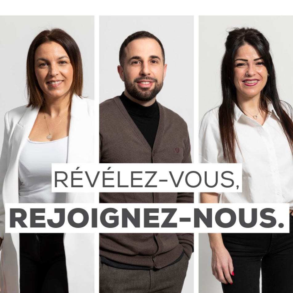 des collaborateurs Cerfrance : deux jeunes femmes et un jeune homme